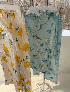 키즈 카라 모달 잠옷 (2color)